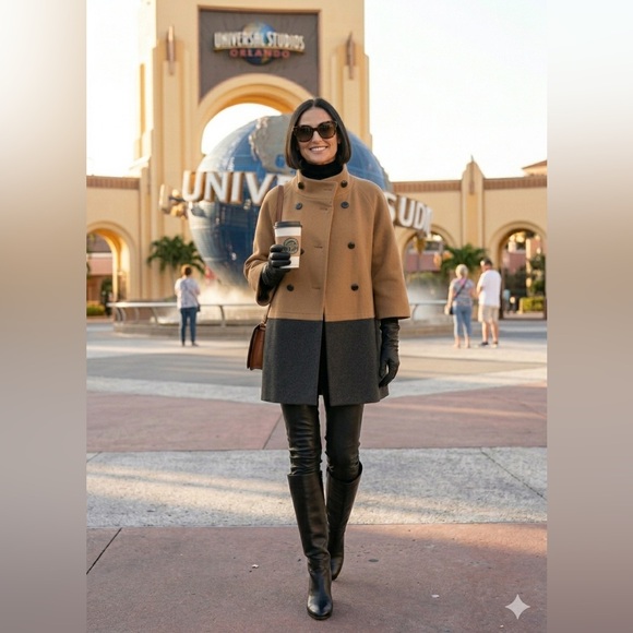 Coach 1941 Wool & Angora Colorblock Double Breasted Coat P/S #Archive #CEO - Picture 3 of 13